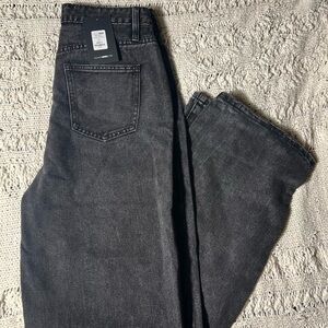 Fashion Nova Black Non Stretch Straight Leg Jeans